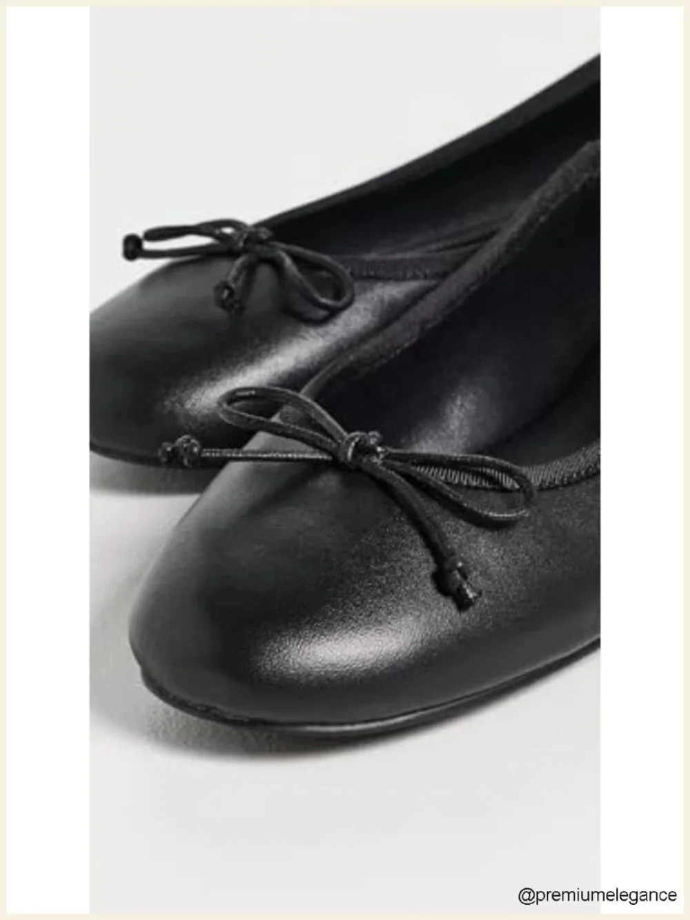 Women's Comma Ballet Flats Leather Rubber Sole Round Toe Comfort Party